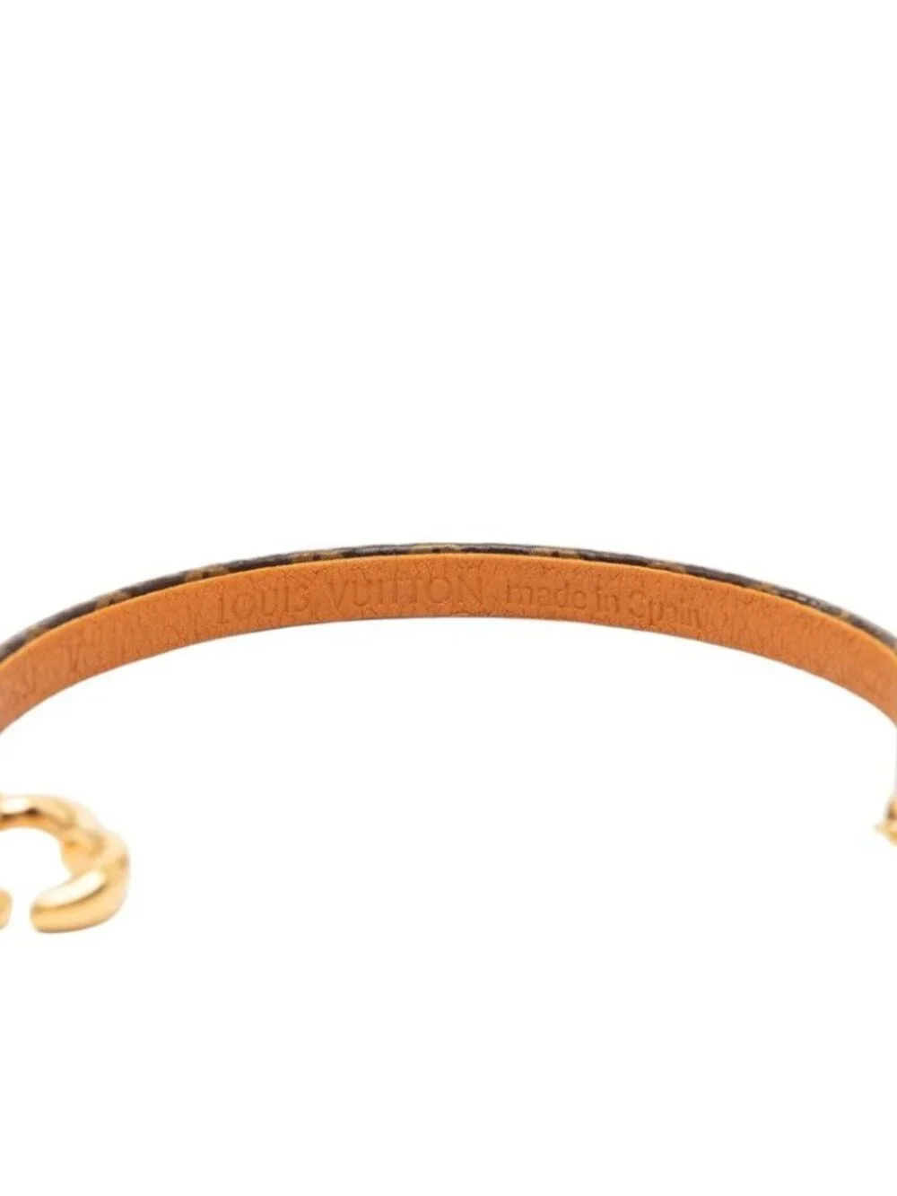 Louis Vuitton Monogram Say Yes Bracelet 17 Brown Gold Plated - Picture 6 of 6